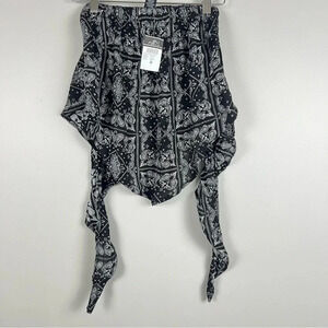 ☀️ Rue21 Adorable‎ Boho Bandana Tie Shirt Size Medium